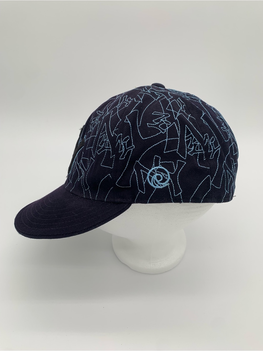 NOR Navy Cap with Light Blue Abstract Stitching